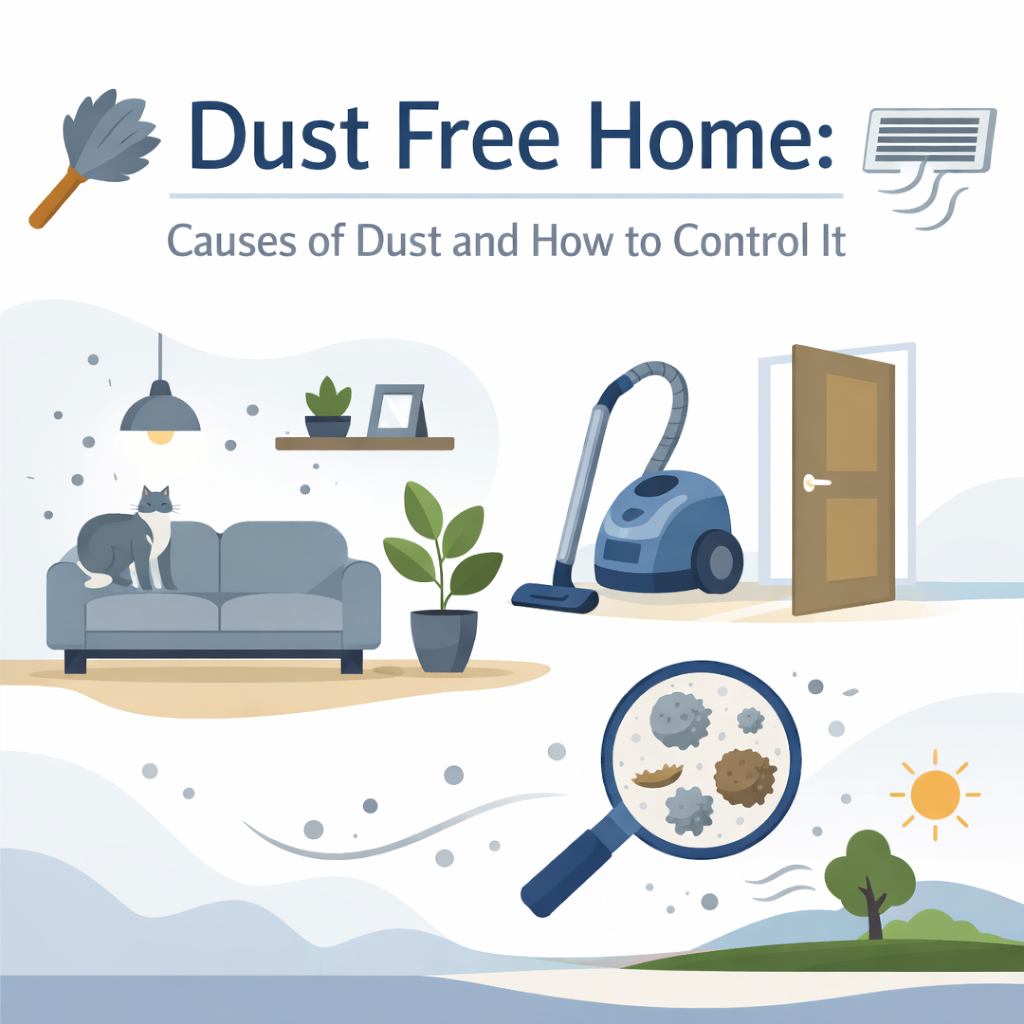 Dust Free Home: Causes of Dust and How to Control It