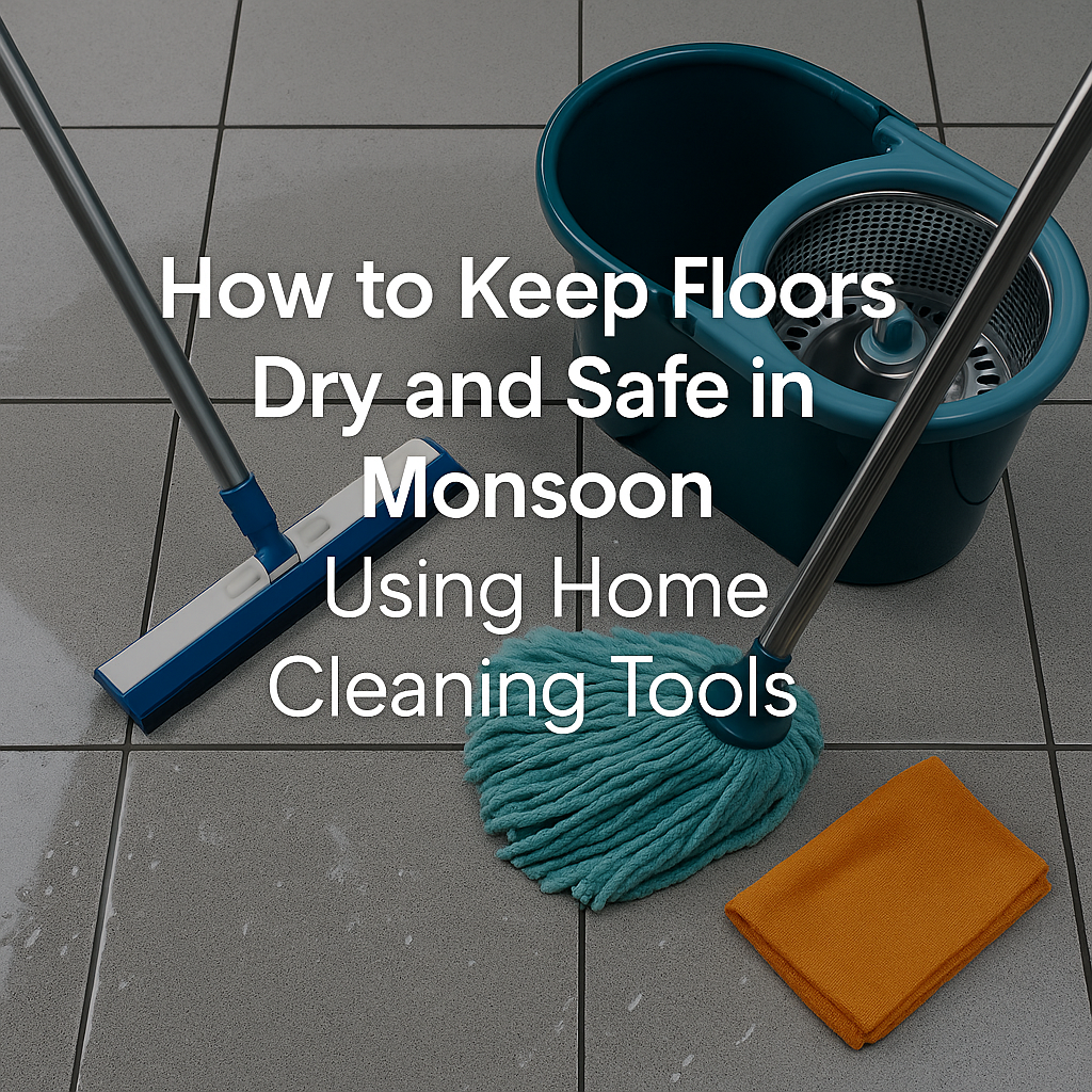 How to Keep Floors Dry and Safe in Monsoon Using Home Cleaning Tools
