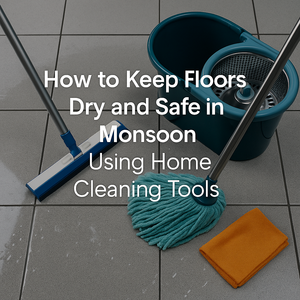 How to Keep Floors Dry and Safe in Monsoon Using Home Cleaning Tools