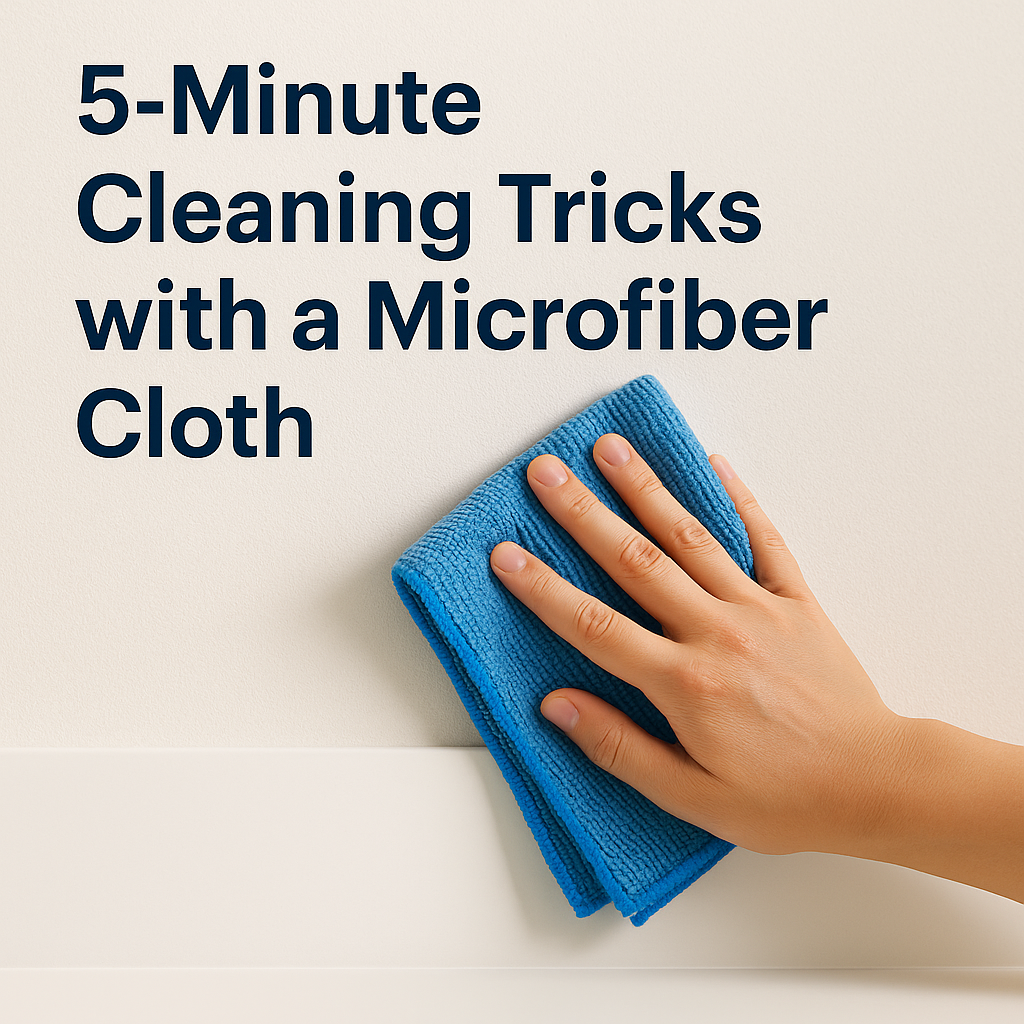 5-Minute Cleaning Tricks with a Microfiber Cloth