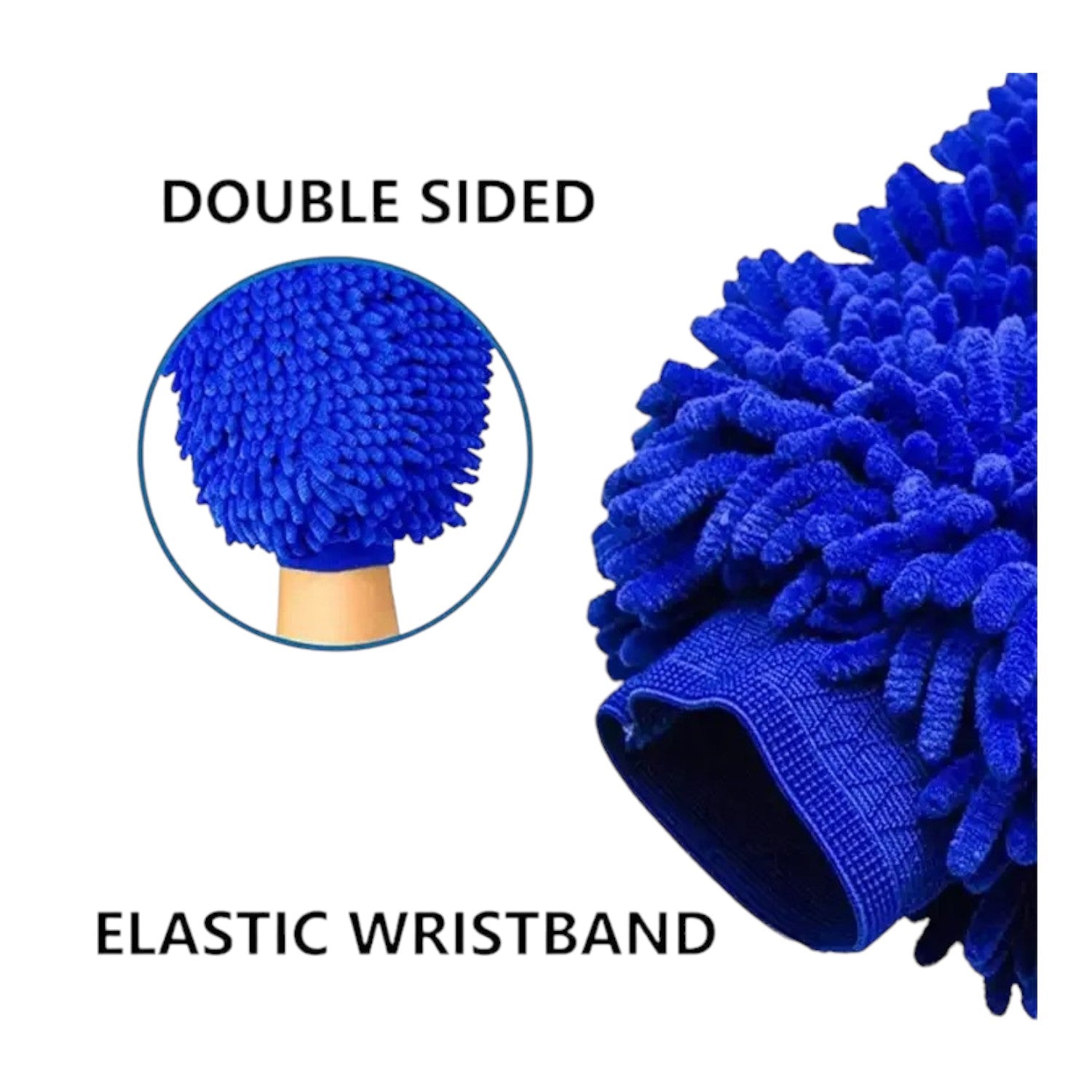 Microfiber Double-Sided Cleaning Gloves - Ideal for House and Car Cleaning