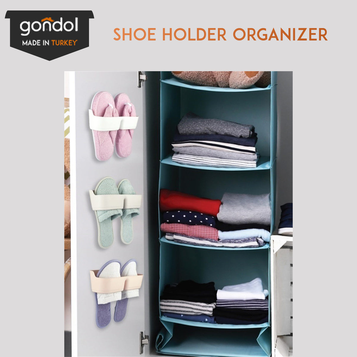 Shoe Holder Organizer - Space Slipper Organizer [Hangable]