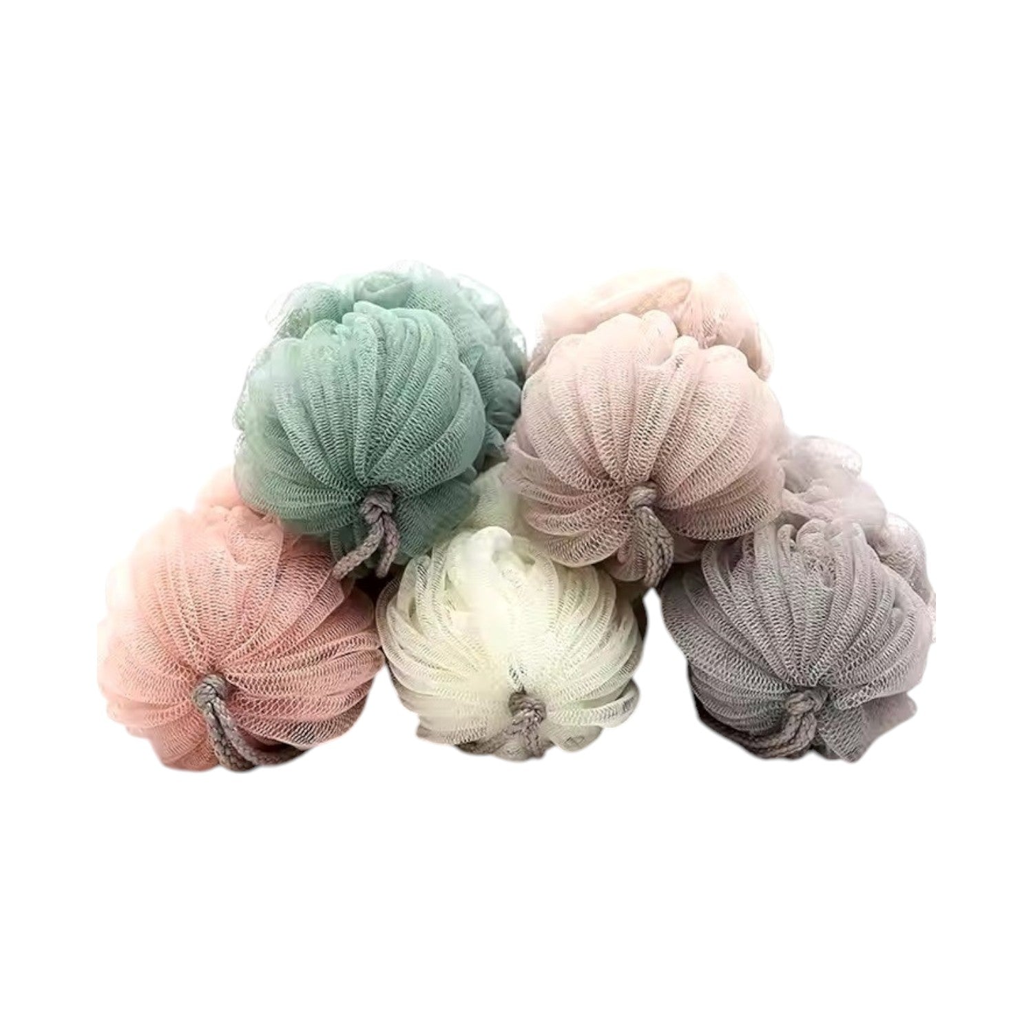 Premium Exfoliating Loofah Sponge – Long Handle Shower Pouf for Body & Back Scrubbing