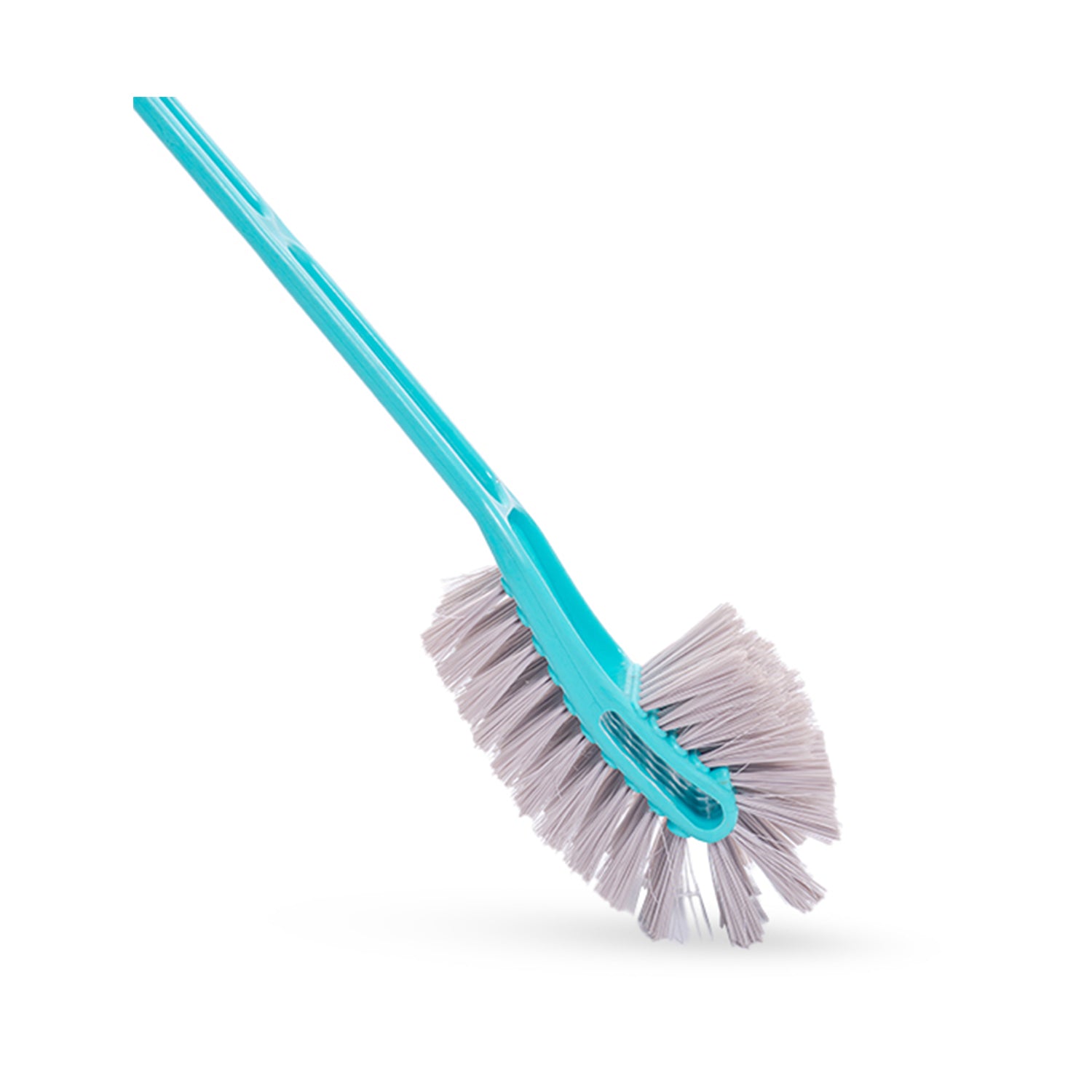 Zidello Double-sided, durable plastic toilet brush for thorough, effortless, and essential bathroom cleaning