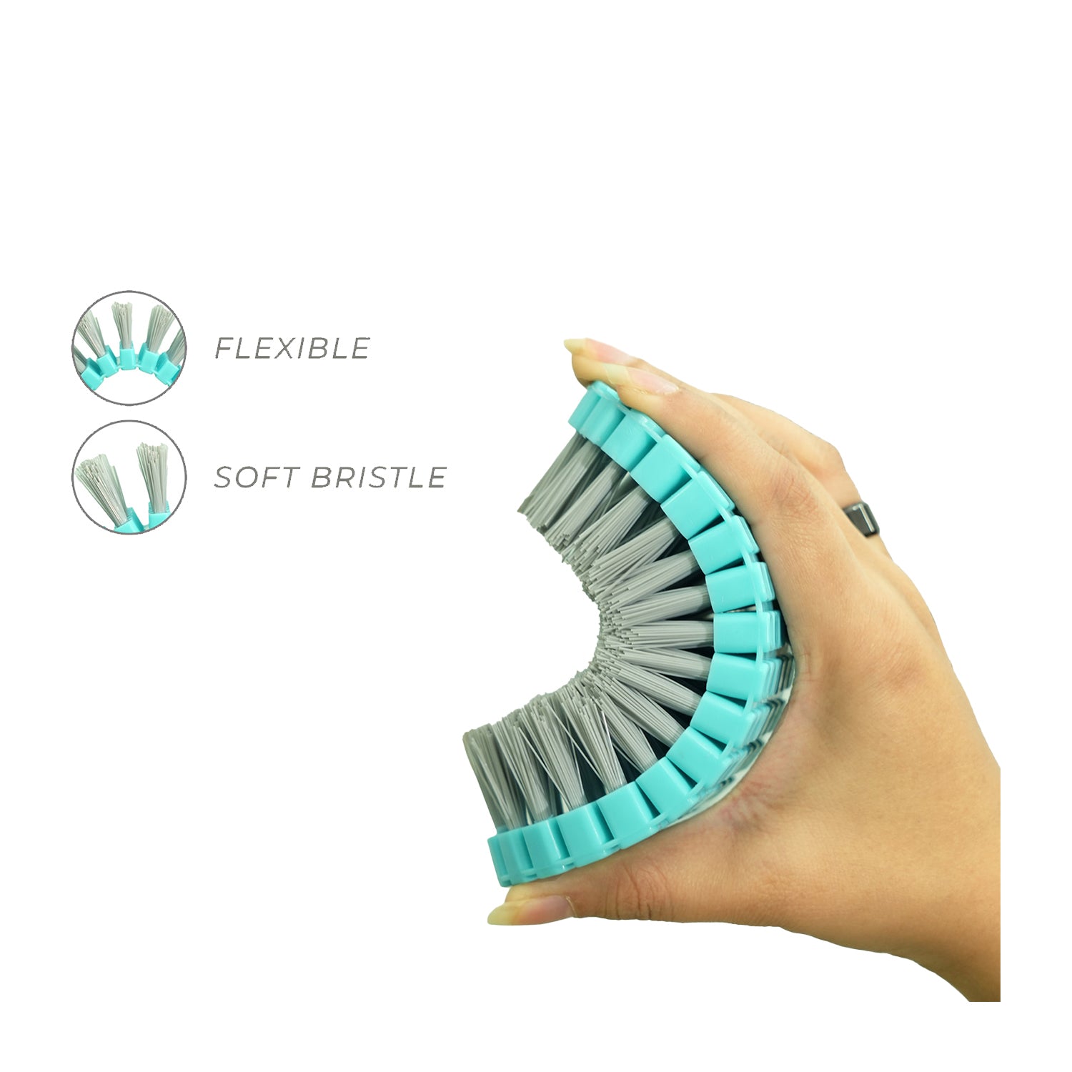 Zidello Durable, versatile, plastic flexi brush with an affordable price and multi-purpose use for various cleaning tasks