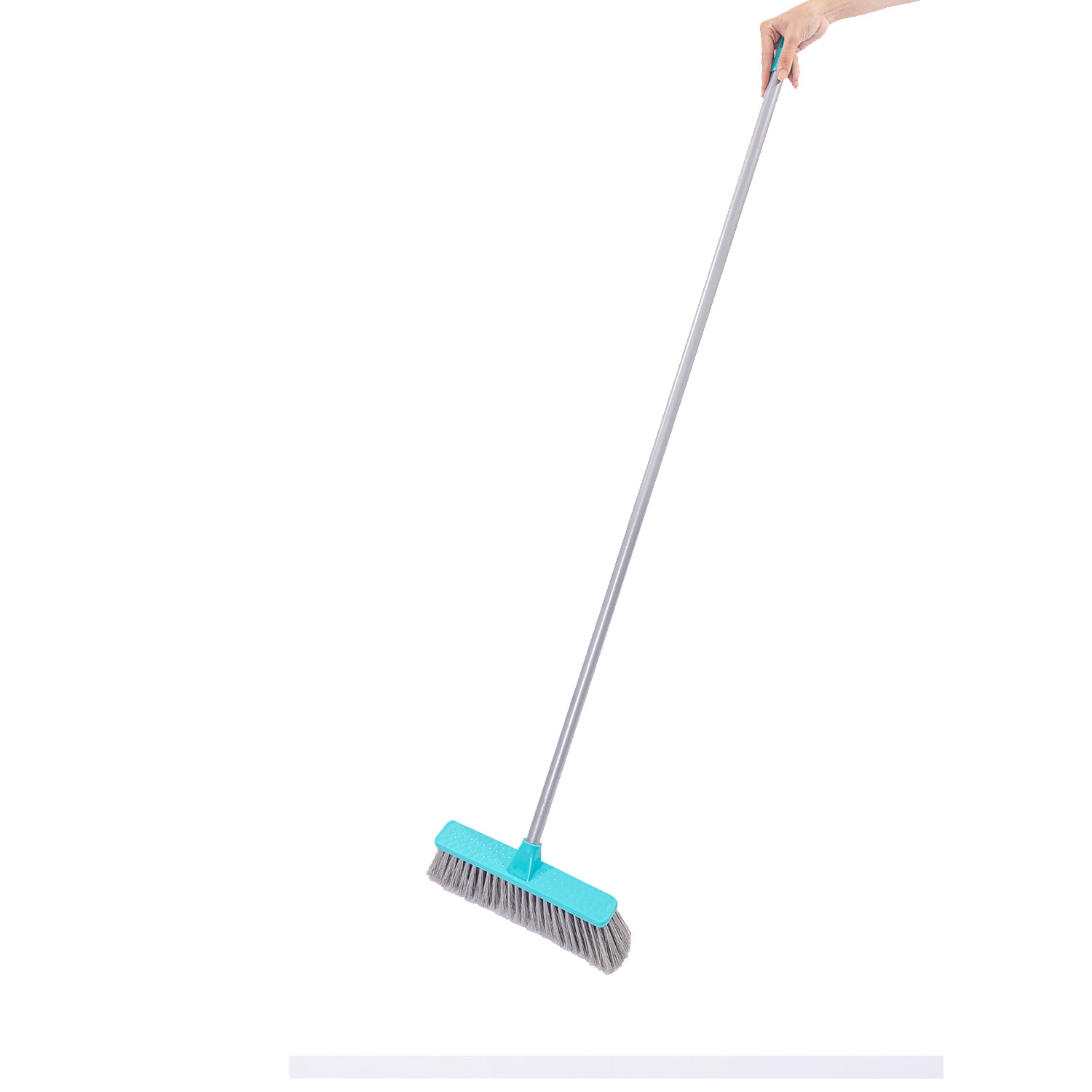 Zidello floor broom with durable bristles and long metal rod for superior, gentle cleaning; affordable and long-lasting