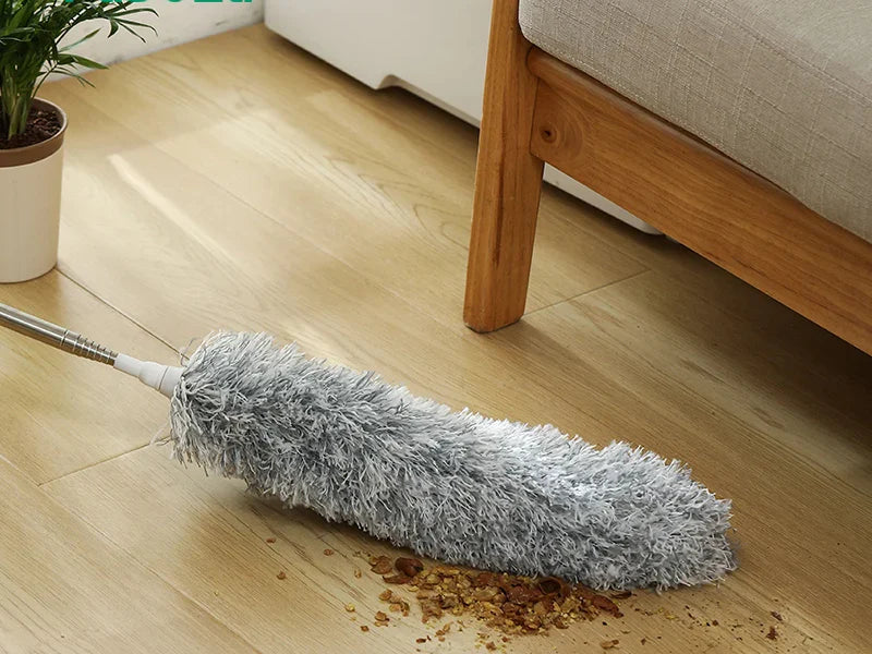 2.8m Microfiber Duster with Telescopic Stainless Steel Pipe –  Perfect for Ceiling, Fans, and Furniture Cleaning