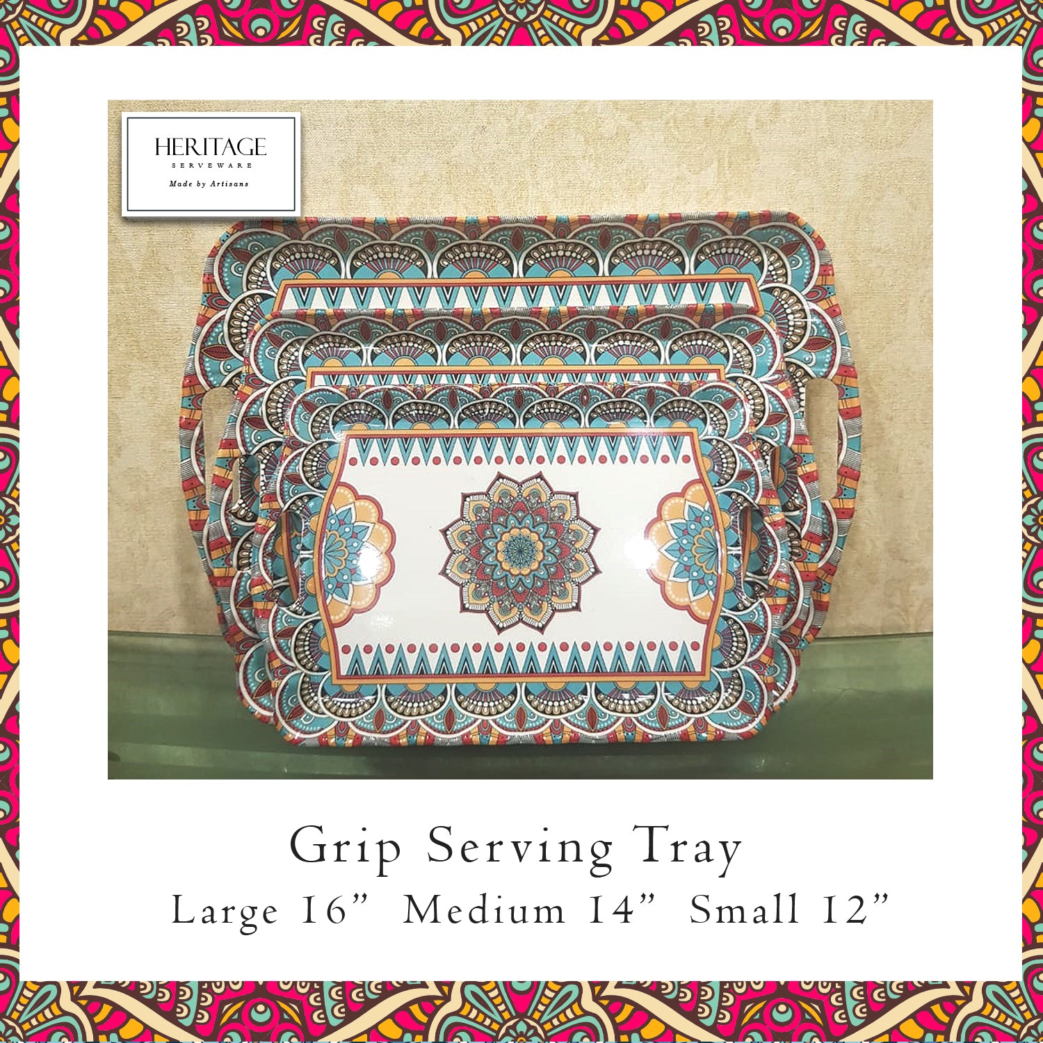 Heritage Grip Tray Set (3 pieces)