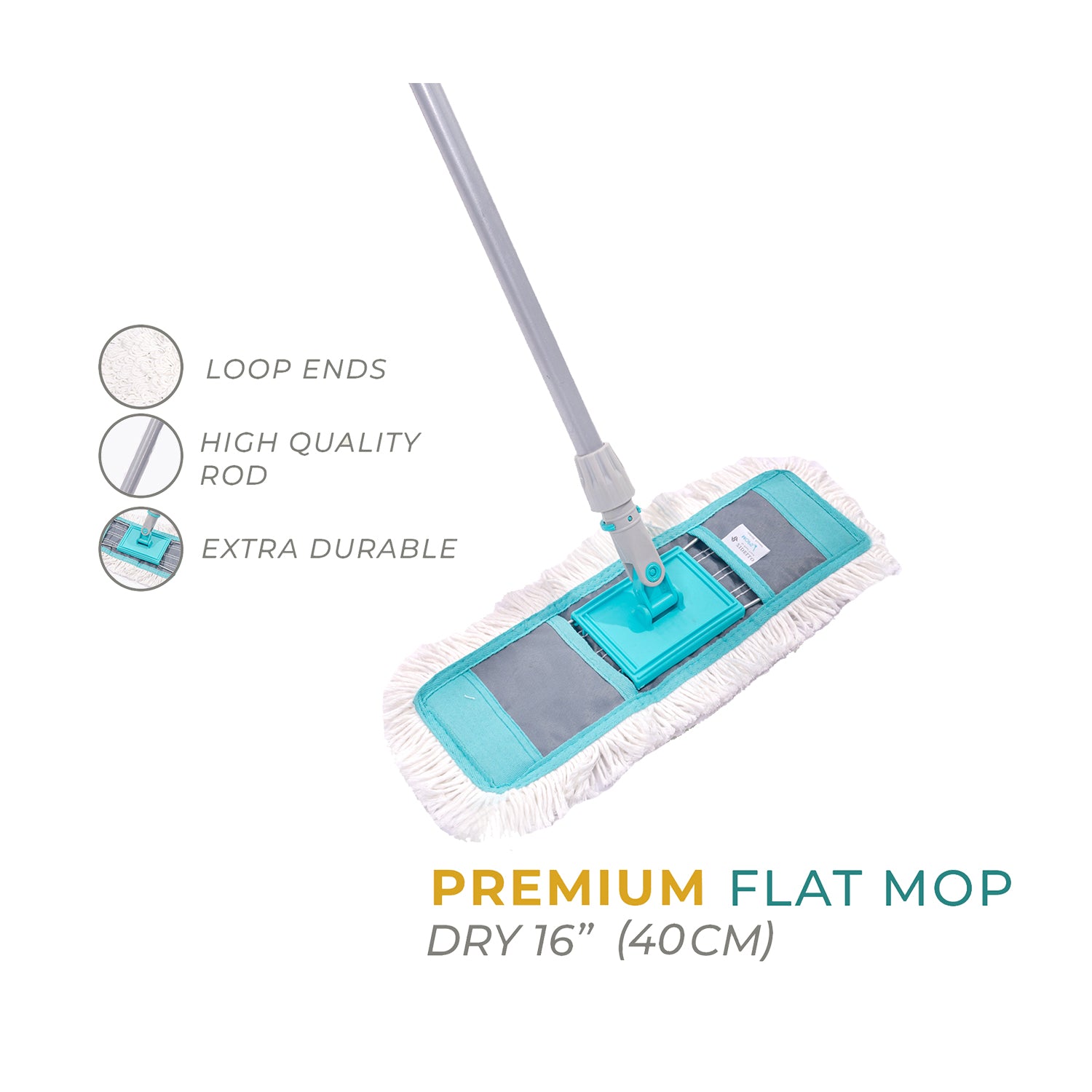 Zidello premium loop-end mop with superior absorbency, user-friendly design for comfort, and affordability for efficient cleaning