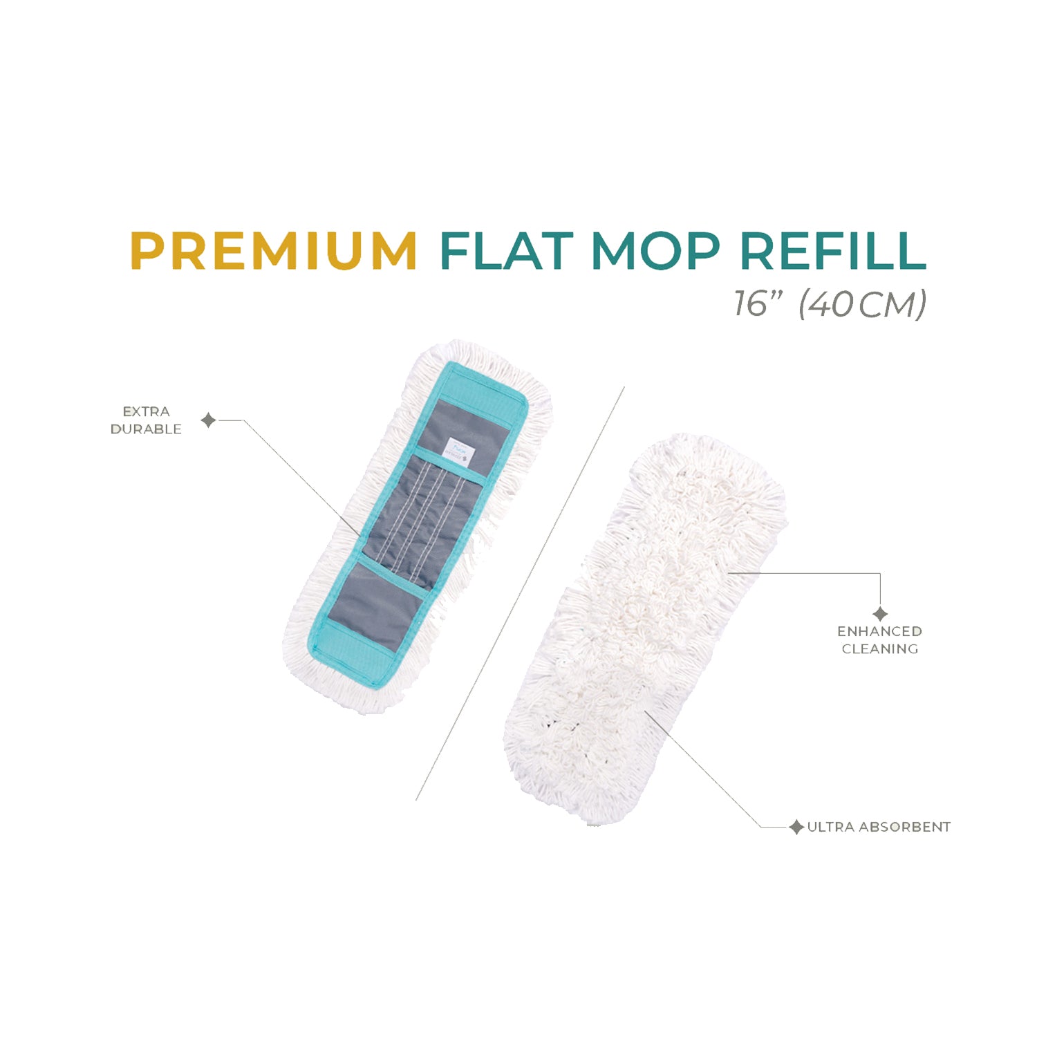 Zidello premium loop-end mop refill with superior absorbency, user-friendly design for comfort, and affordability for efficient cleaning