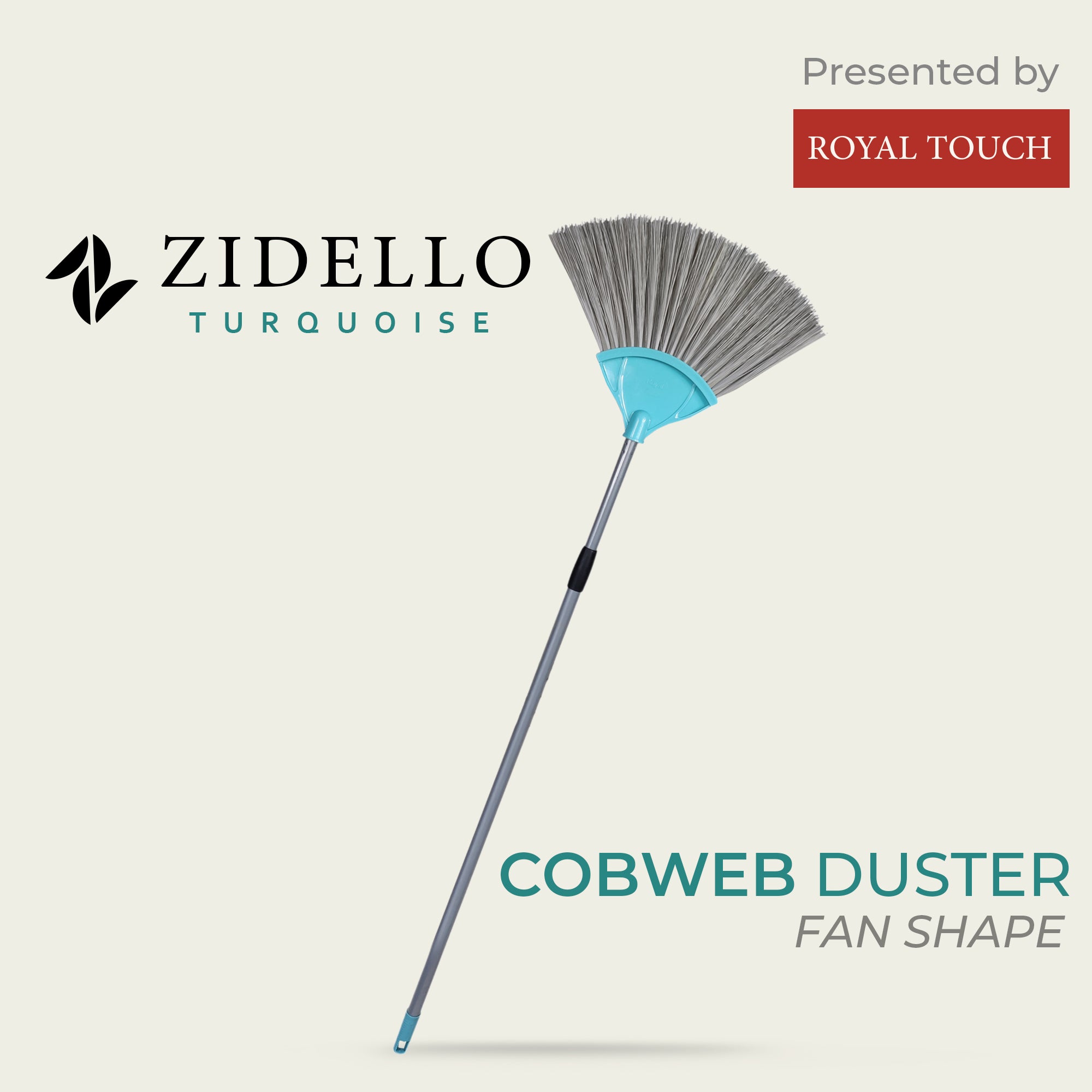 Zidello long and soft-bristled cobweb duster that reaches high corners and cleans gently and easily at a low cost