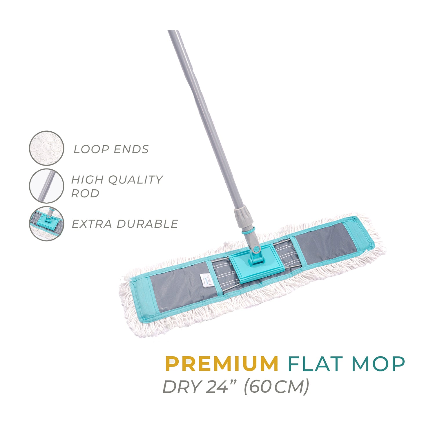 Zidello premium loop-end mop with superior absorbency, user-friendly design for comfort, and affordability for efficient cleaning