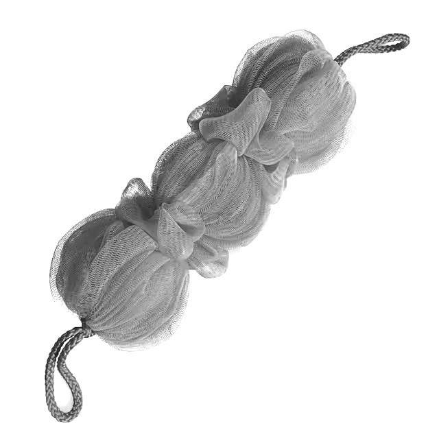 Premium Exfoliating Loofah Sponge – Long Handle Shower Pouf for Body & Back Scrubbing