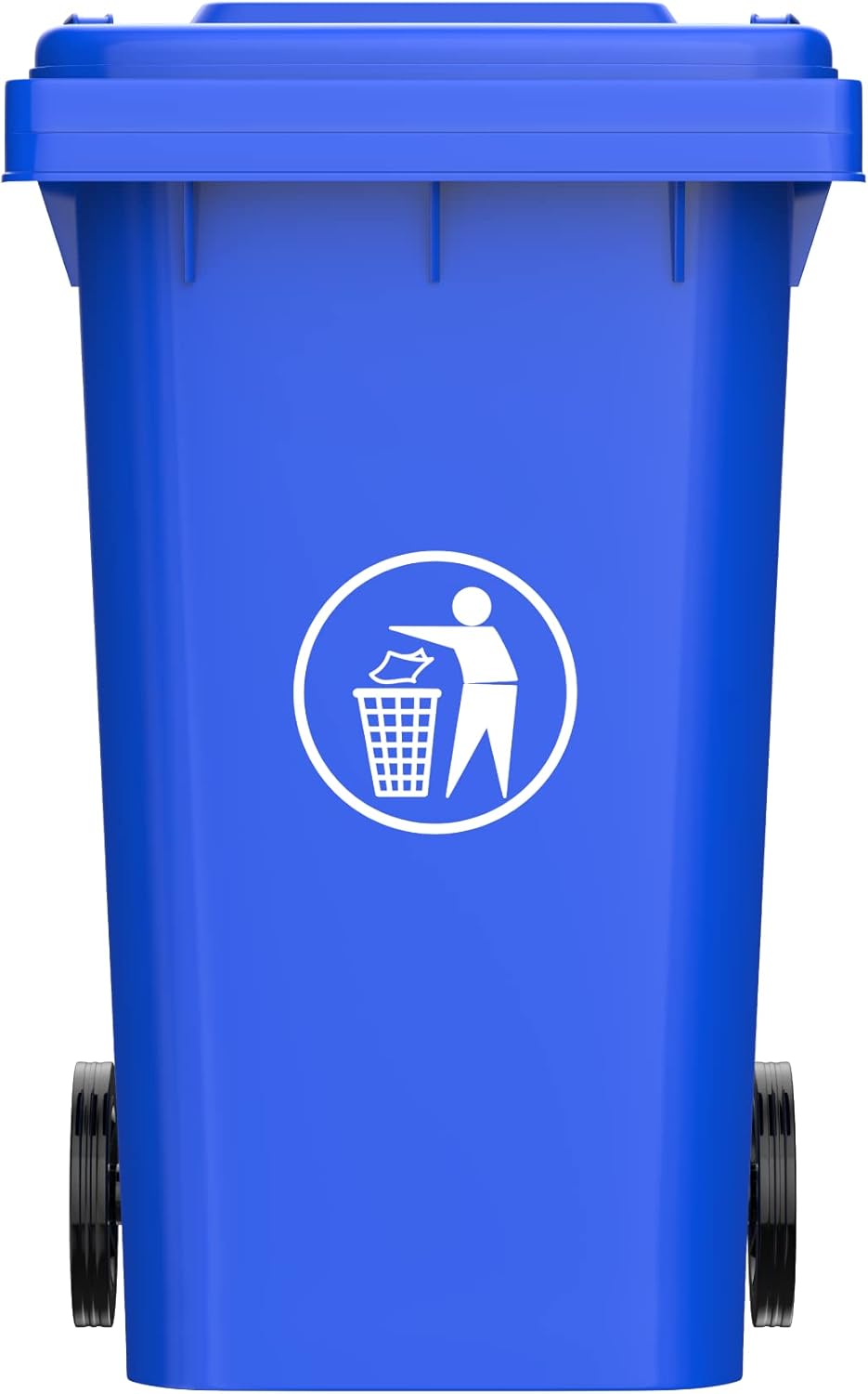 Zidello 120L Plastic Pedal Bin (91.5 cm × 78 cm × 53 cm) – Heavy-Duty Foot-Operated Dustbin for Commercial & Industrial Use