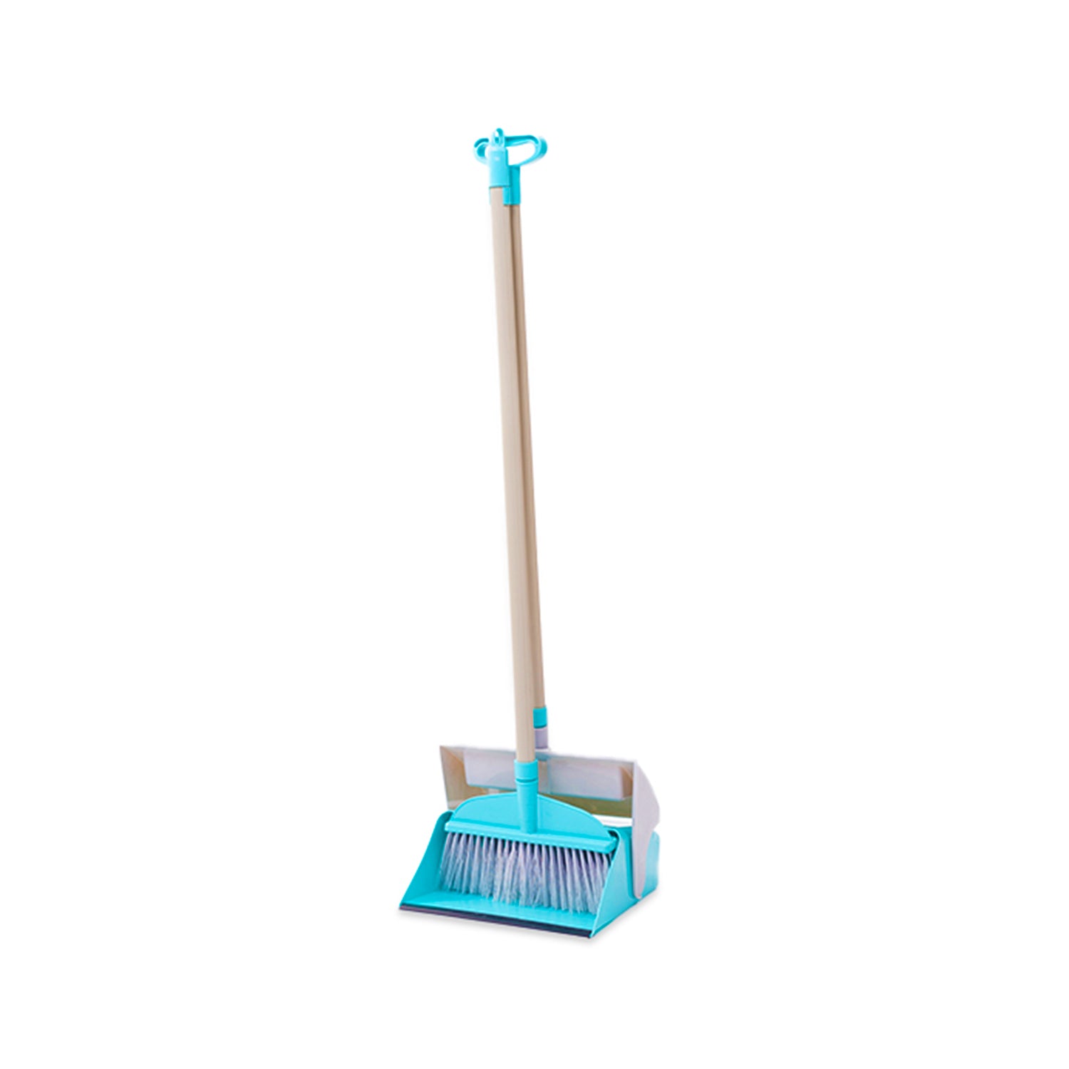 Zidello High-quality folding dustpan set for indoor and outdoor sweeping, with long handle and angled design. Affordable and anti-dust