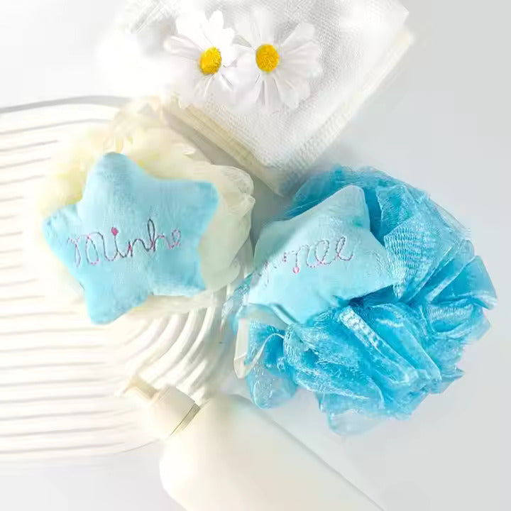 Kids Bath Sponge Ball - with Soft Toy