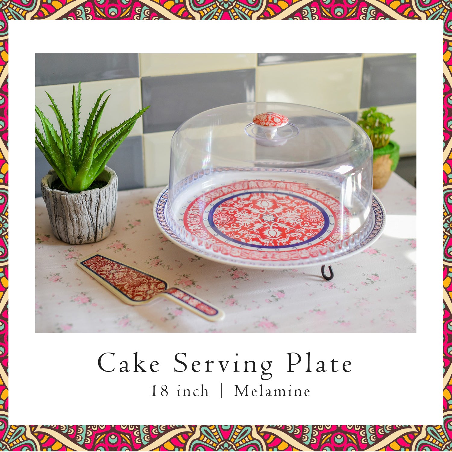 Melamine serving pelate
