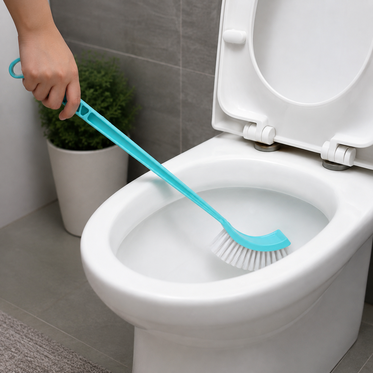 Zidello Single Sided Sup Jumbo Hockey Brush - Bathroom Cleaning Brush