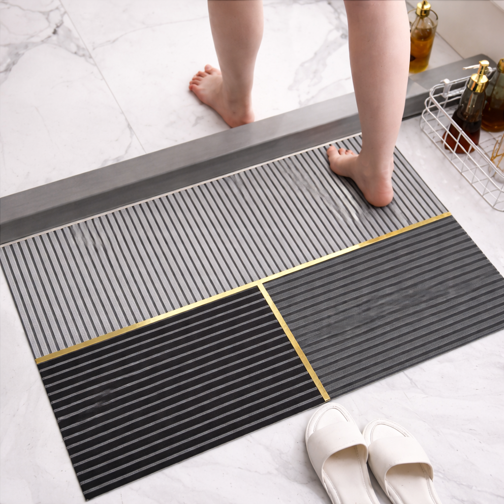 Zidello Anti-Slip Water-Absorbent Floor Mat for Home, Kitchen & Bathroom