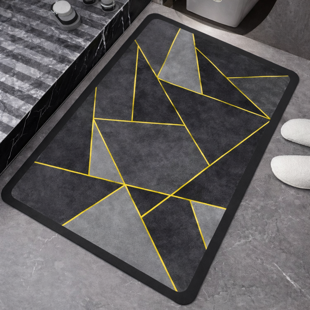 Zidello Anti-Slip Water-Absorbent Floor Mat for Home, Kitchen & Bathroom