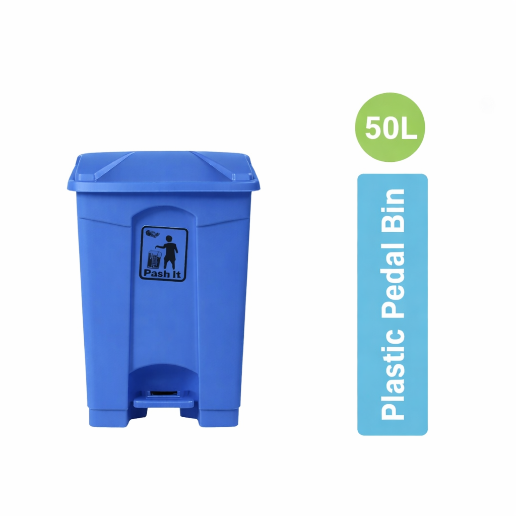 ZidelloPlastic Pedal Bin – Durable Foot-Operated Dustbin for Home, Kitchen & Office