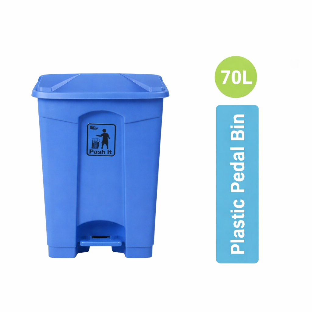 ZidelloPlastic Pedal Bin – Durable Foot-Operated Dustbin for Home, Kitchen & Office