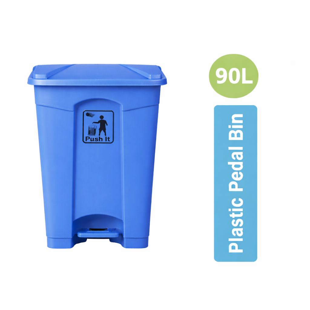 ZidelloPlastic Pedal Bin – Durable Foot-Operated Dustbin for Home, Kitchen & Office