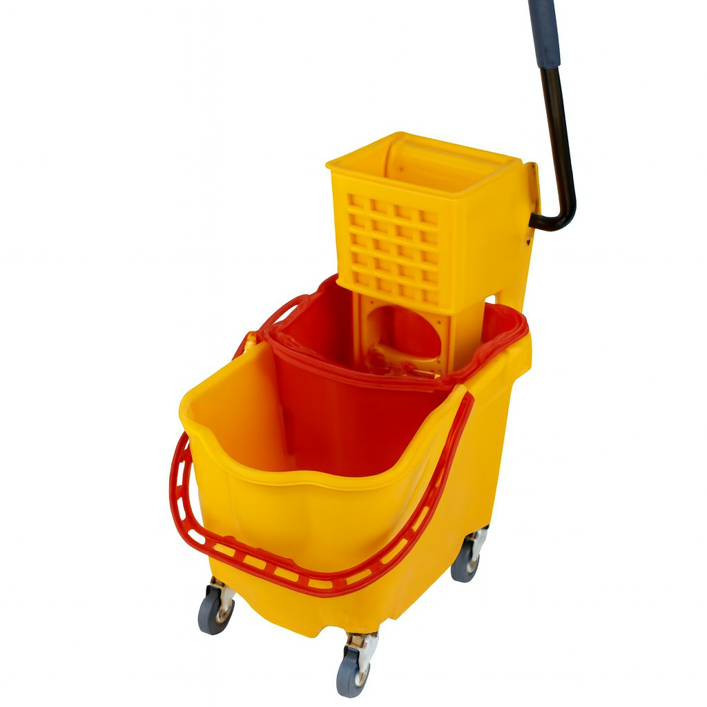 Zidello 20L Mop Bucket with Wringer – Durable Cleaning Bucket with Wheels