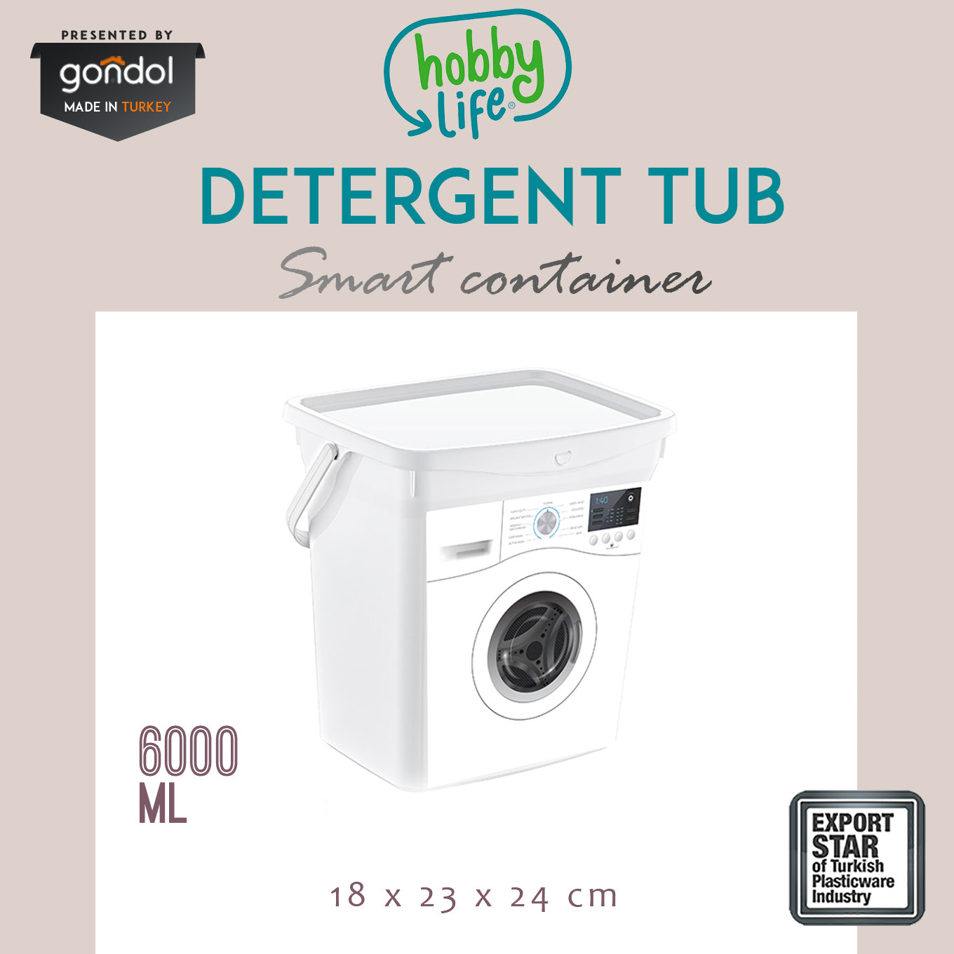 whit color detergent tub