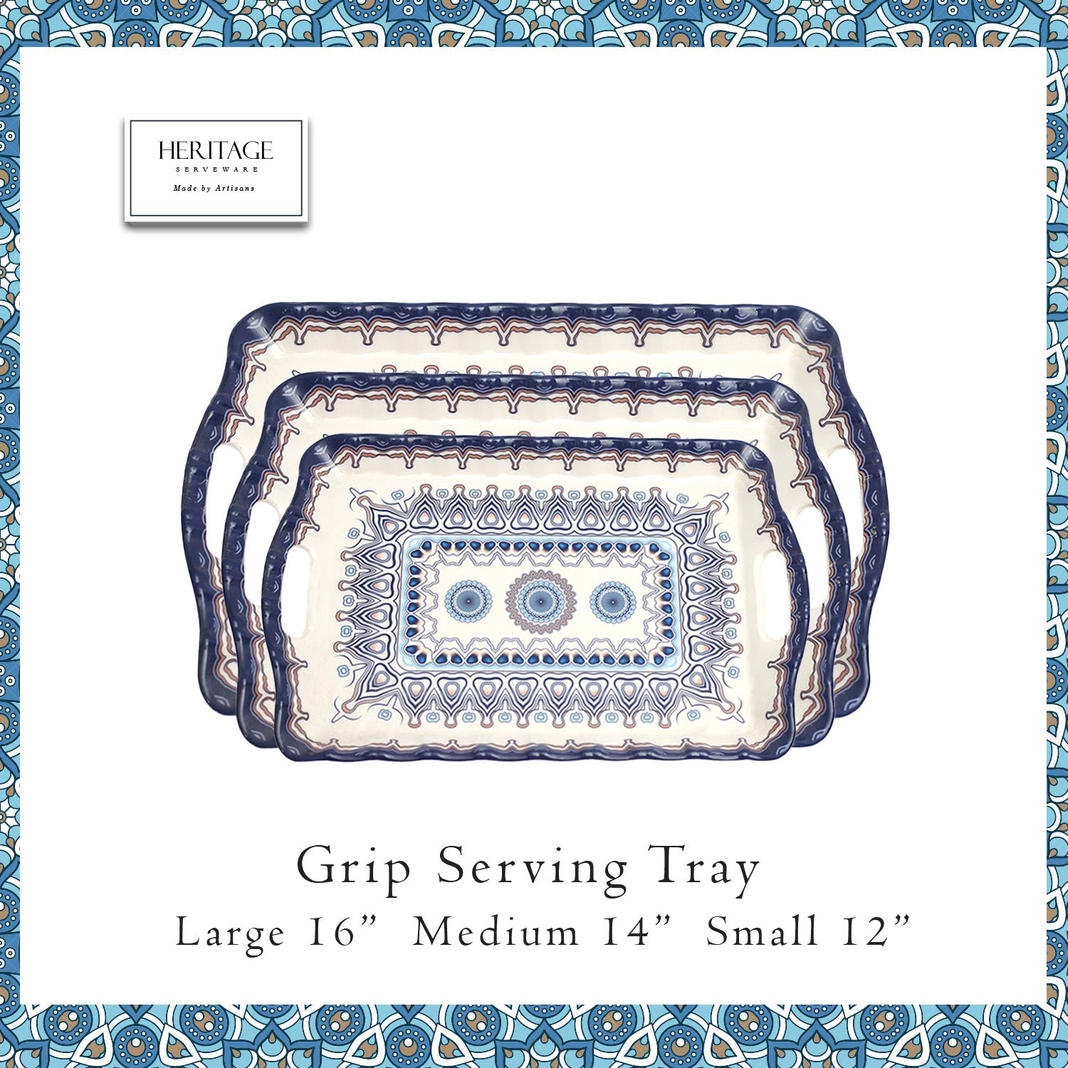 Heritage Grip Tray Set (3 pieces)