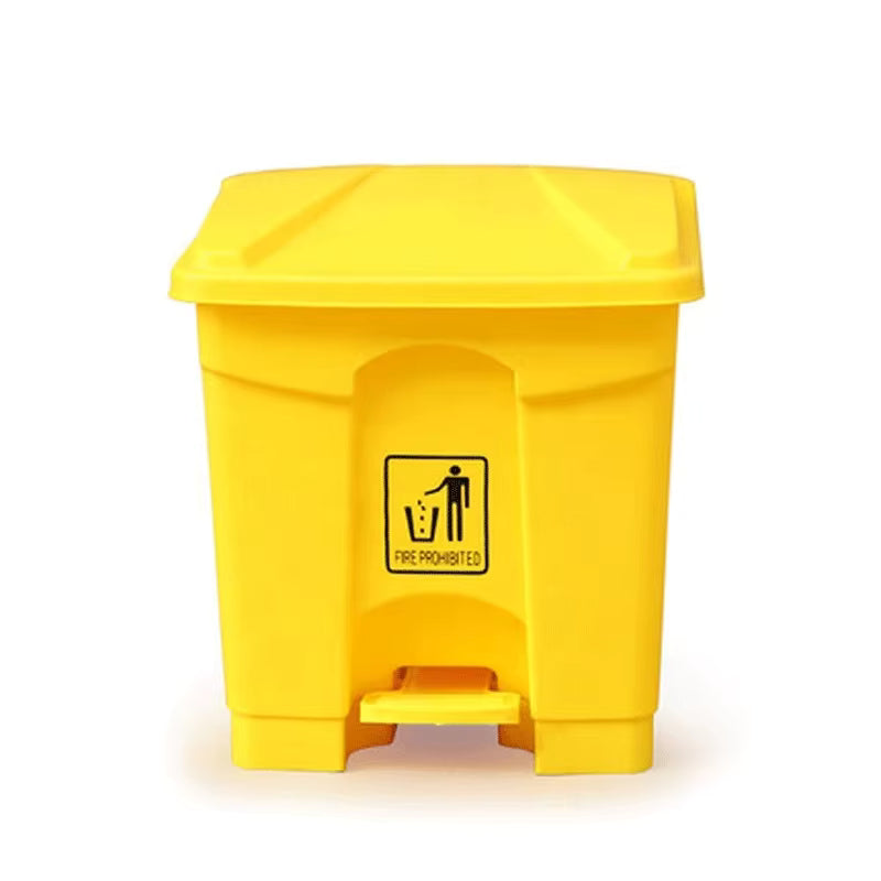 Zidello 30L Plastic Pedal Bin (42cm x 40cm x 40cm) – Durable Foot-Operated Dustbin for Home, Kitchen & Office