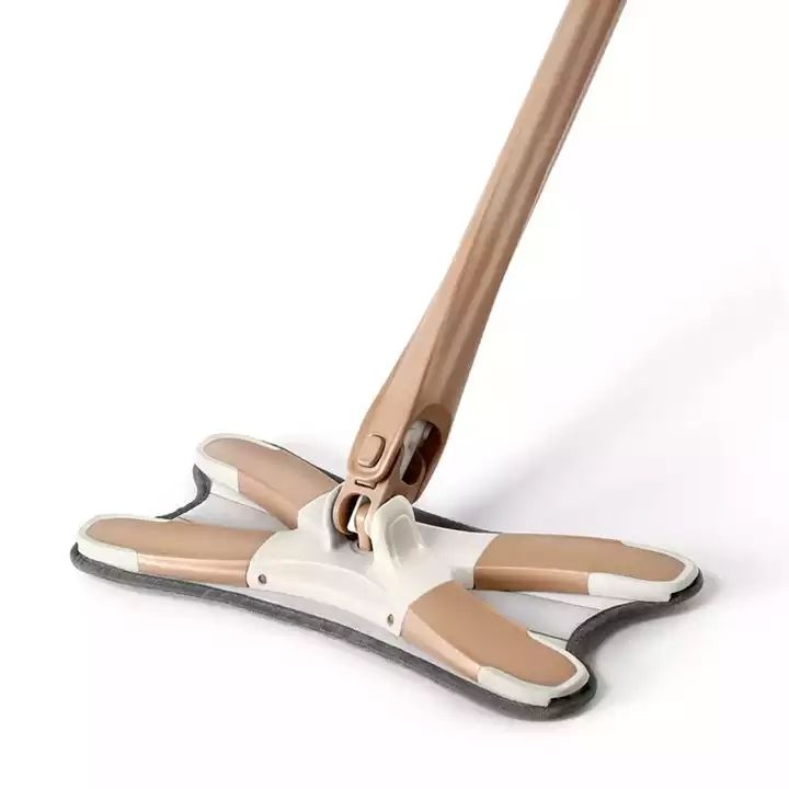 Zidello Aurora X-Shape Rotating Microfiber Floor Mop – Self-Wringing