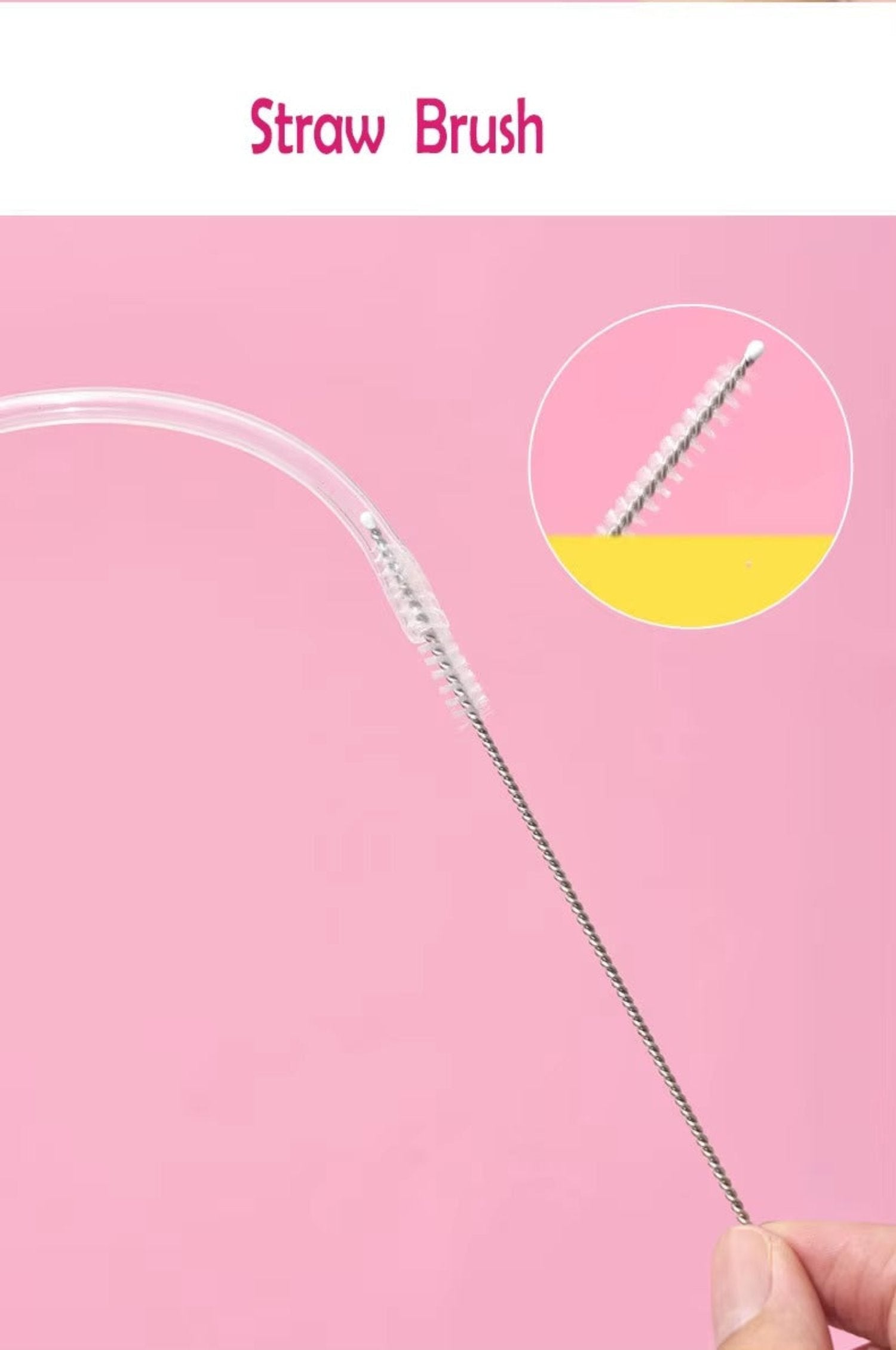 Baby Bottle and Teat Brush Set with Changeable Endings – Bottle, Sponge, Straw, and Pacifier