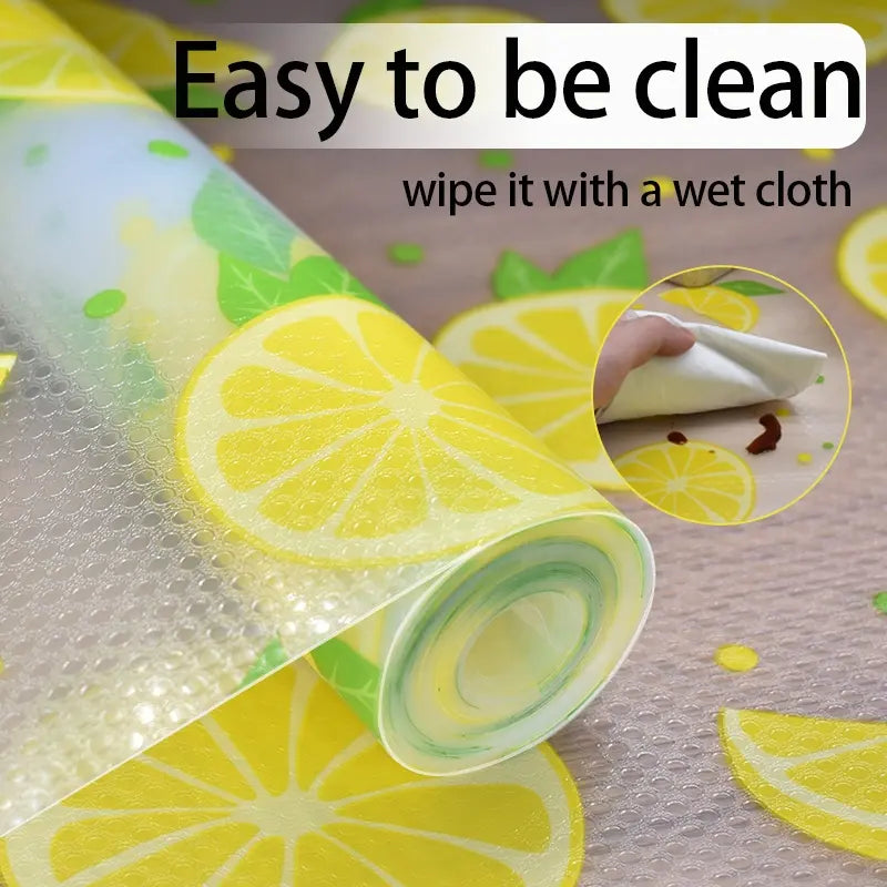 Anti-Slip Drawer and Fridge Mat - PVC Sheet Roll (45cm x 150cm) for Cabinets, Shelves, and Refrigerators