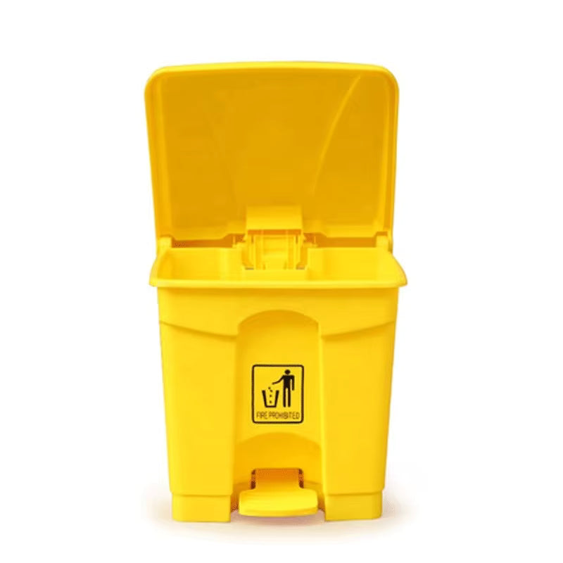 Zidello 30L Plastic Pedal Bin (42cm x 40cm x 40cm) – Durable Foot-Operated Dustbin for Home, Kitchen & Office