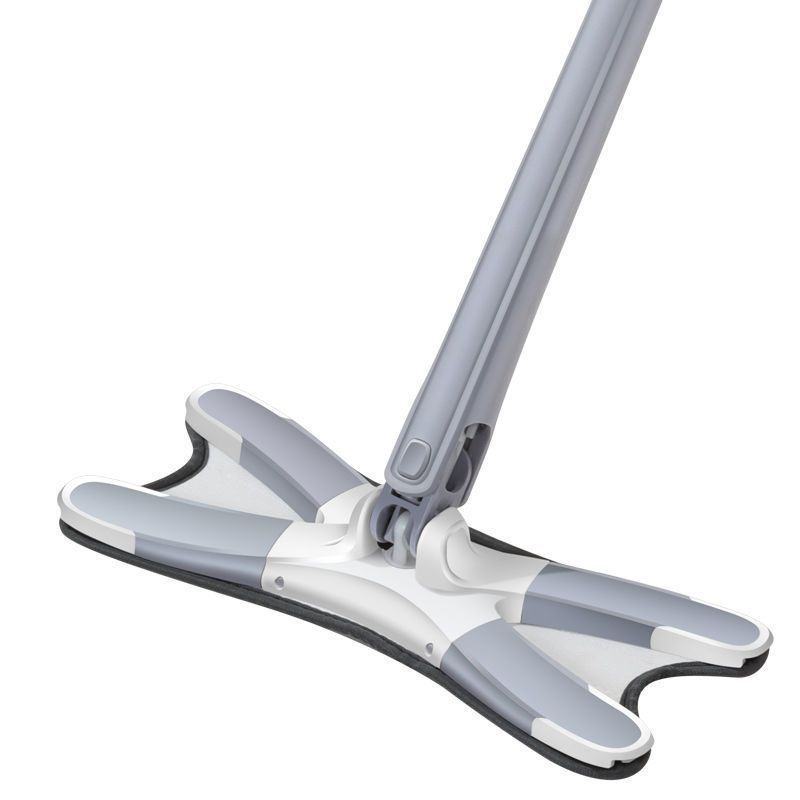 Zidello Aurora X-Shape Rotating Microfiber Floor Mop – Self-Wringing