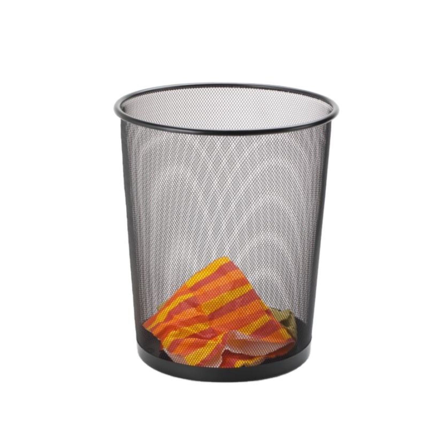 Zidello compact metal mesh dustbin for home and office, lightweight and durable waste bin