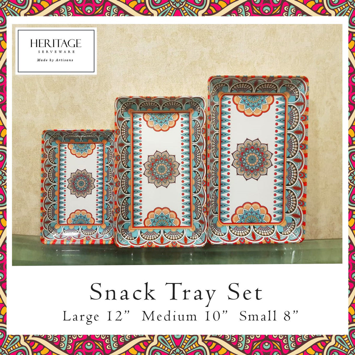 Different size service platter