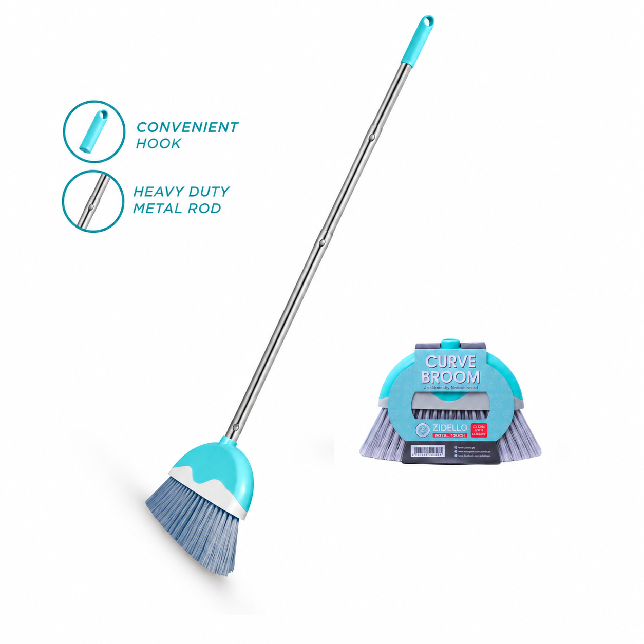 Zidello Sparkling Floor Curve Broom