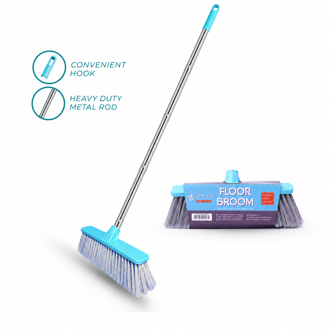 Zidello Sparkling Floor Broom
