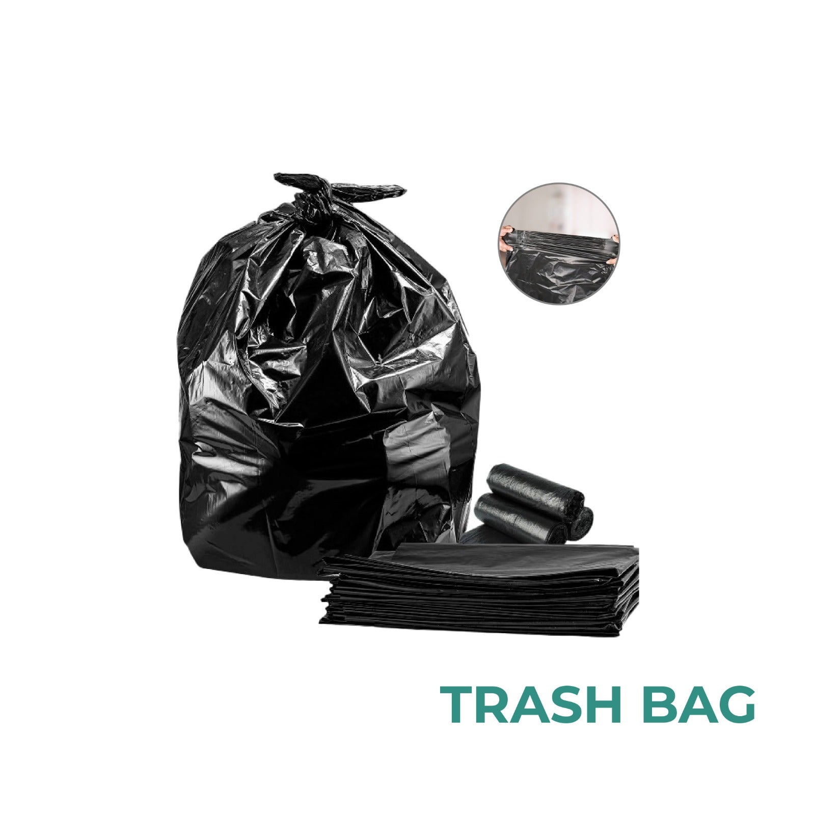 Zidello Trash Bag Roll | Heavy-Duty, Tear-Resistant Garbage Bags for Daily Waste