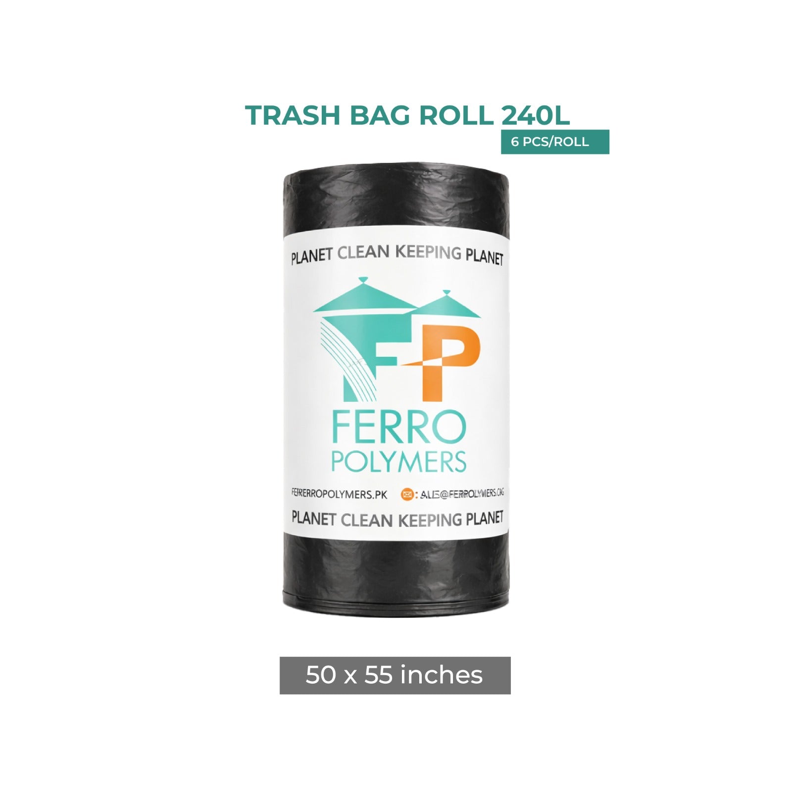 Zidello Trash Bag Roll | Heavy-Duty, Tear-Resistant Garbage Bags for Daily Waste