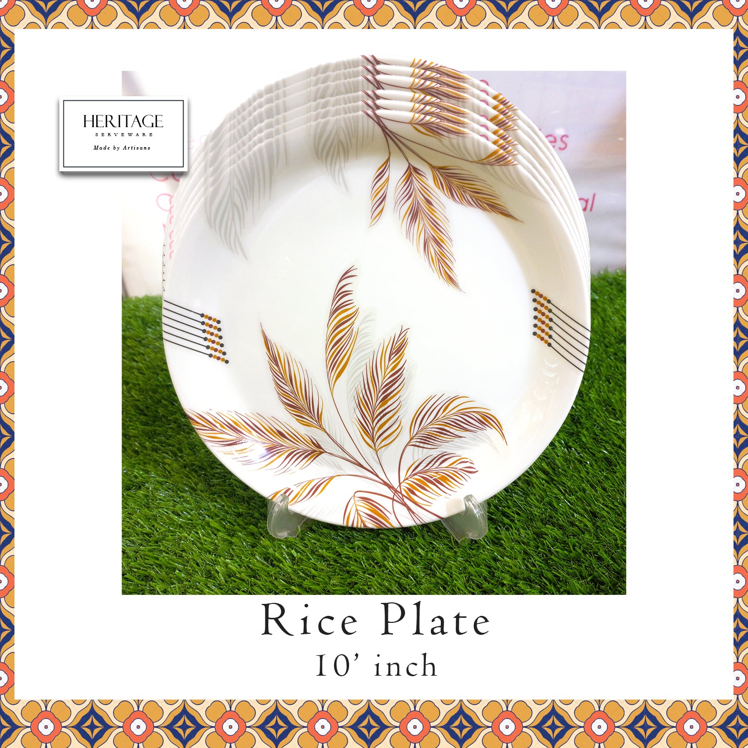 Rice Plate (Pack of 6)