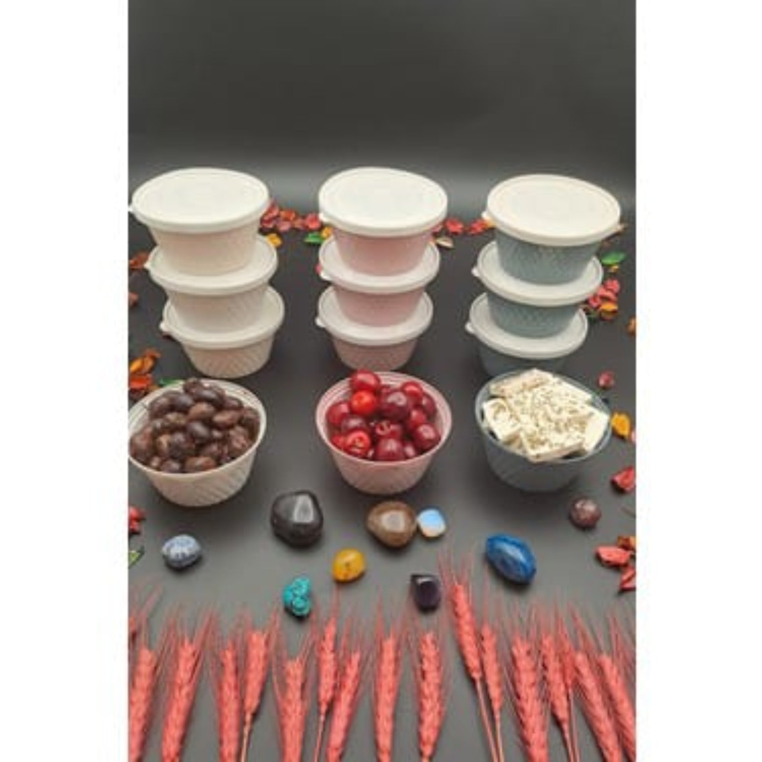  Zidello 3-Piece Airtight Bowl Set – A set of three leak-proof, durable bowls designed for food storage. Featuring airtight lids, these versatile bowls ensure freshness and secure storage for various food items.