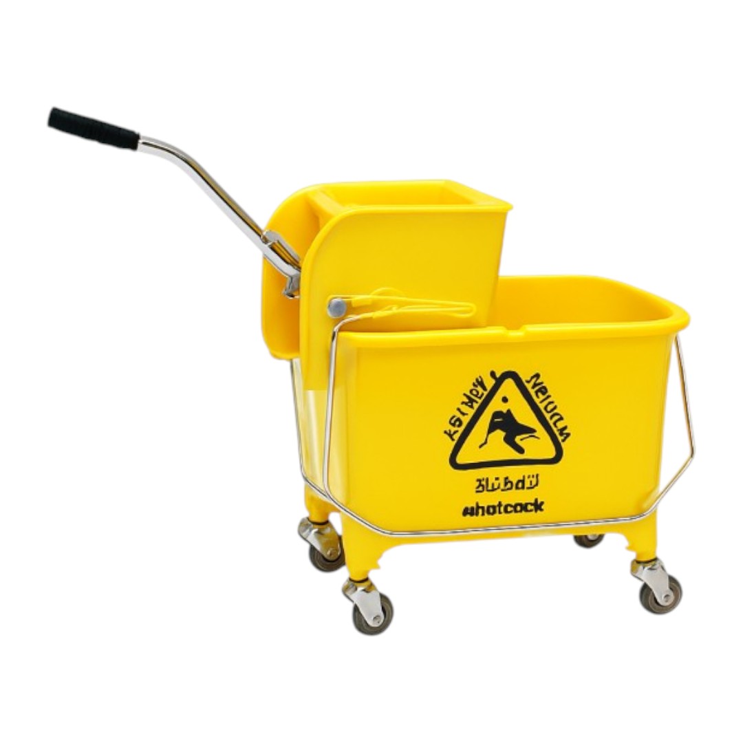 Zidello 20L Mop Bucket with Wringer – Durable Cleaning Bucket with Wheels