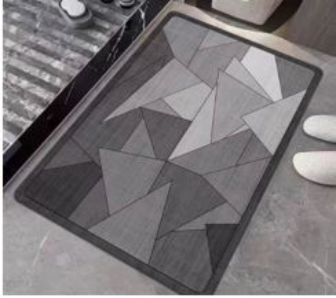 Zidello Anti-Slip Water-Absorbent Floor Mat for Home, Kitchen & Bathroom