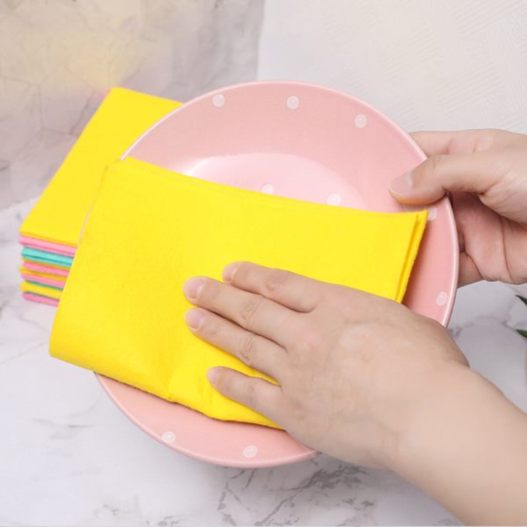 Zidello German Style Cleaning Cloth – reusable, highly absorbent, and lint-free cleaning cloth ideal for kitchen, bathroom, glass, and car care. 