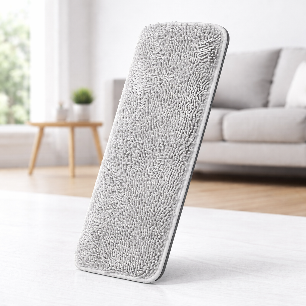 Zidello Heavy Duty Mop Refill Pad – ultra-absorbent microfiber flat mop head for wet cleaning, reusable, durable, and ideal for tiles, wood, and laminate floors.