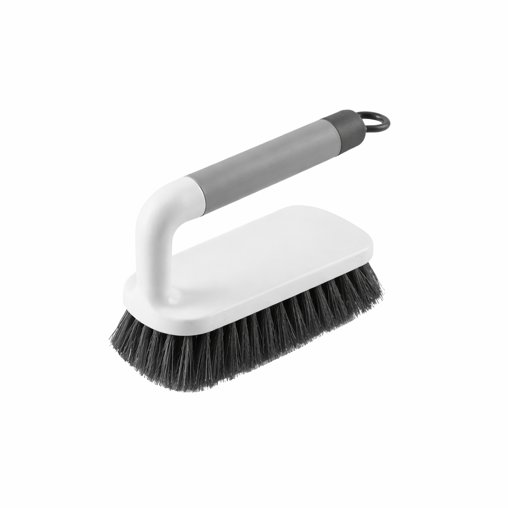 Zidello Loop Hole Brush with Ergonomic Handle | Hard Bristle Cleaning Brush for Tiles, Bathroom & Kitchen