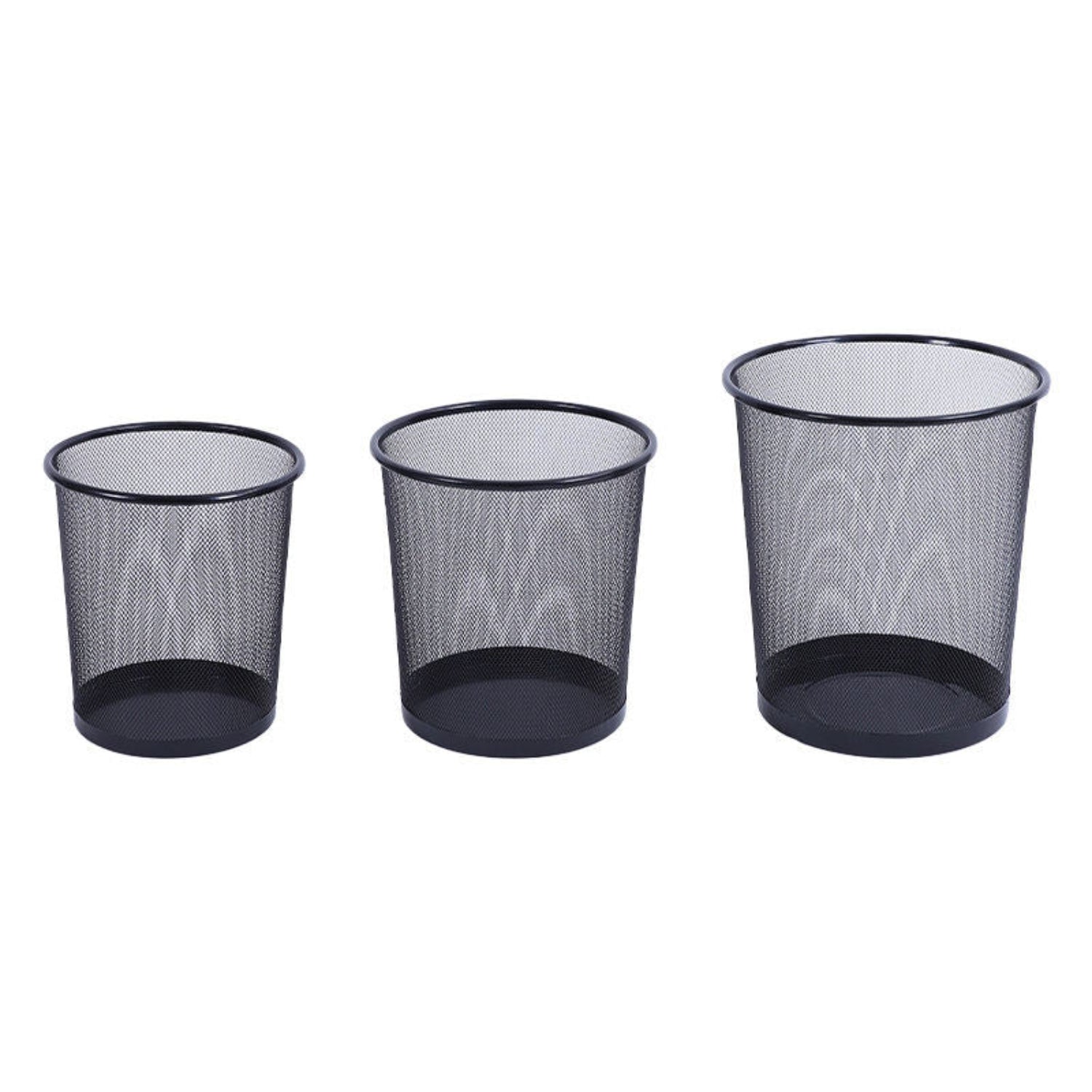 Zidello compact metal mesh dustbin for home and office, lightweight and durable waste bin